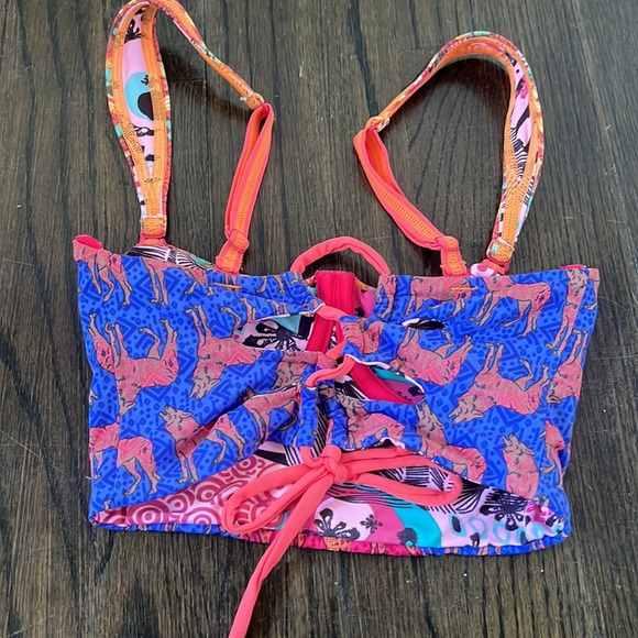 EUC Majji Reversible Bohemian Bikini Set Sz S - Picture 6 of 13